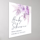 Recherche de douche de bébé posters Violet