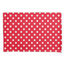 Search for red and white pillowcases Bedroom