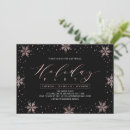 Recherche de gold snowflakes invitations Noir