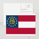 Recherche de drapeau géorgien cartes postales Usa