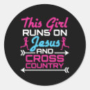 Search for runner girl stickers Cross country