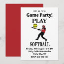 Recherche de softball invitations Équipe
