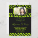 Search for lime green zebra invitations Animal