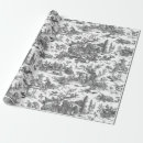 Search for black and white toile wrapping paper Toile de jouy