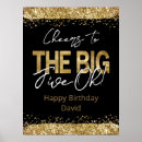 Search for black gold birthday party posters Stylish