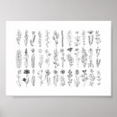 Search for line drawing posters Leaf