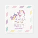 Search for unicorn napkins Kawaii