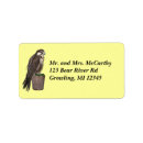 Search for wild animals return address labels Animal lover