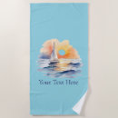 Search for nautical sailboats beach towels Ocean