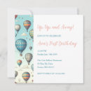 Search for up and away birthday invitations Whimsical