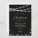 Search for gold christmas invitations Black