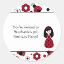 Search for lady bug birthday stickers Cute