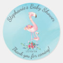 Search for pink watercolor flamingo stickers Tropical