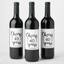 Search for cheers to 40 years Black and white