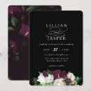 Search for purple and ivory wedding invitations Modern