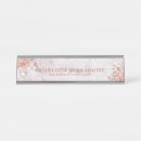 Search for marble and rose gold name plates Blush pink