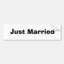 Recherche de juste marié voiture autocollants Pare chocs