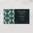 Recherche de damassé turquoise cartes visite Noir