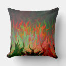 Recherche de flamme coussins Rouge