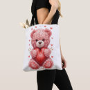 Search for teddy bear tote bags Valentine