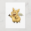 Search for flying pigs postcards Cartoon