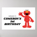 Search for sesame street birthday posters Elmo first birthday