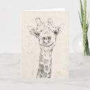 Recherche de portrait girafe cartes postales Dessin