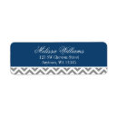 Search for navy chevron return address labels Preppy