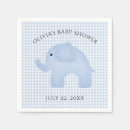 Search for blue gingham napkins Baby shower