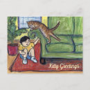 Search for playing game postcards Cats