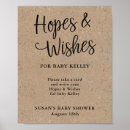 Search for baby shower wishes posters Rustic