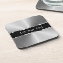 Search for stainless steel coasters Black