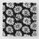 Recherche de fleurs blanches horloges Abstrait