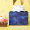 Search for blue heart wrapping paper Watercolor