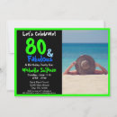 Recherche de vert fluorescent invitations Bleu