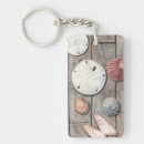 Search for sea shell keychains Teal background