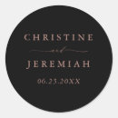 Search for rose gold wedding stickers Hand lettered