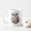 Search for abstract tiger mugs Watercolor