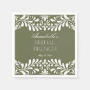 Recherche de vert olive serviettes Bride