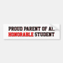 Search for honor student bumper stickers School