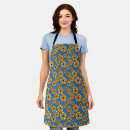 Search for yellow flower pattern aprons Orange