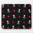 Search for skulls and crossbones mousepads Red