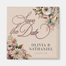 Search for rose gold save the date magnets Watercolor flowers