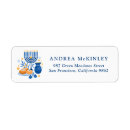Search for dreidel return address labels Menorah