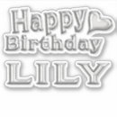 Recherche de lilly autocollants Nom