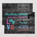 Search for video game truck birthday invitations Gaming