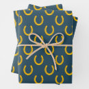 Search for horseshoe wrapping paper Cowboy