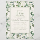 Search for green 21st birthday invitations Elegant