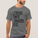 Search for born in 1970 tshirts Legend