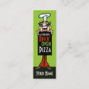 Search for pizzeria business cards Chef